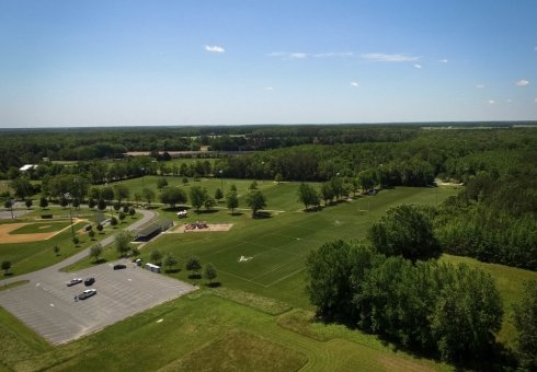 aerial view of sports and recreational area