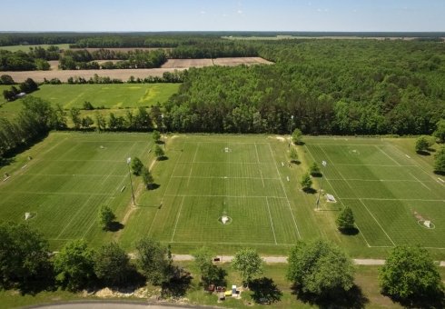sports fields aerial view